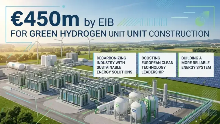 €450m by EIB For Green Hydrogen Production Unit Construction