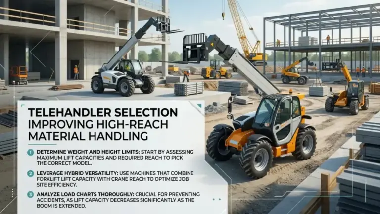 Telehandler Selection Improving High-Reach Material Handling