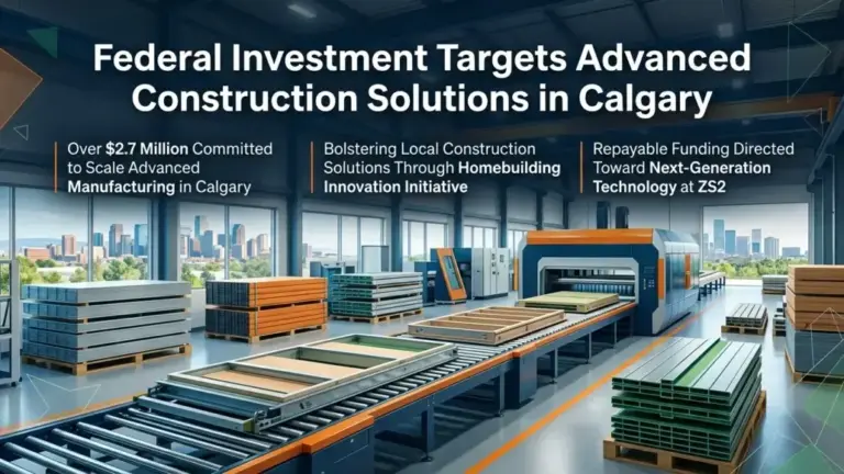 Federal Investment Targets Advanced Construction Solutions in Calgary
