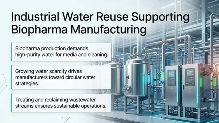 Industrial Water Reuse Supporting Biopharma Manufacturing