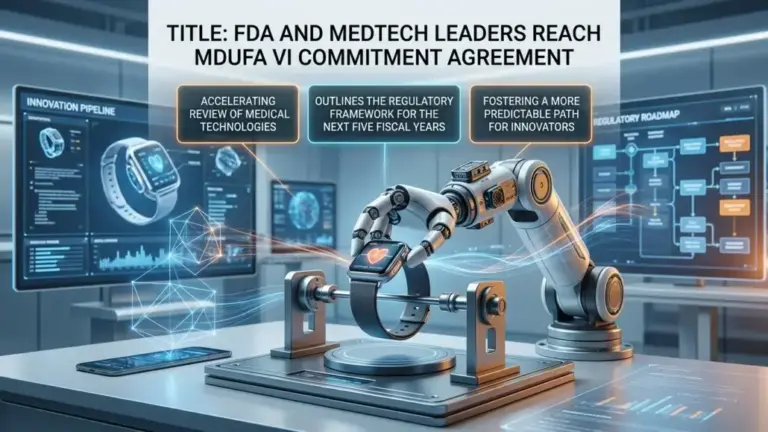 FDA and Medtech Leaders Reach MDUFA VI Commitment Agreement