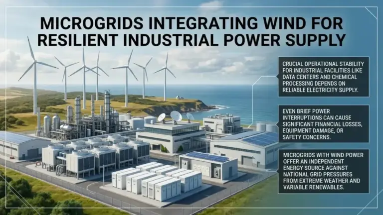 Microgrids Integrating Wind for Resilient Industrial Power Supply