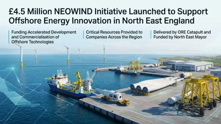 NEOWIND Initiative Launched to Support Offshore Energy Innovation in North East England