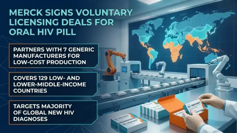 Merck Signs Voluntary Licensing Deals for Oral HIV Pill