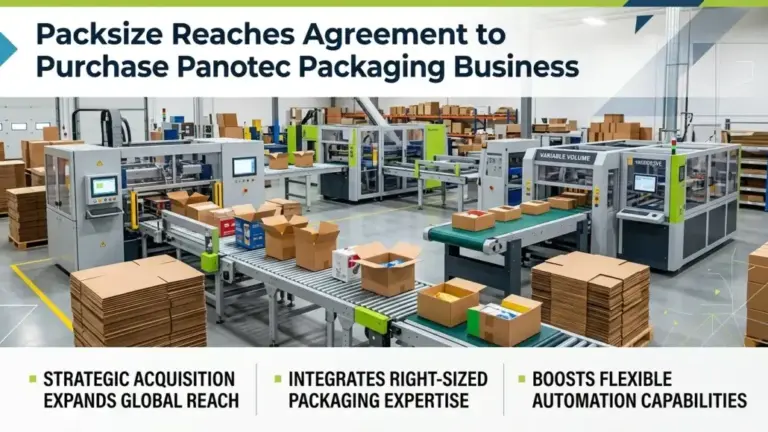 Packsize Reaches Agreement to Purchase Panotec Packaging Business