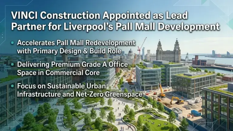 VINCI Construction Appointed as Lead Partner for Liverpool’s Pall Mall Development