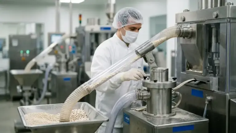 Pneumatic Vacuum Conveying Aiding OSD Manufacturing Process