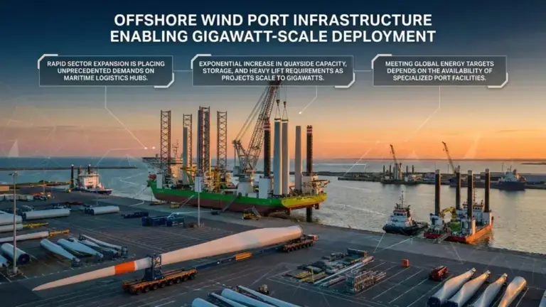 Offshore Wind Port Infrastructure Enabling Gigawatt-Scale Deployment