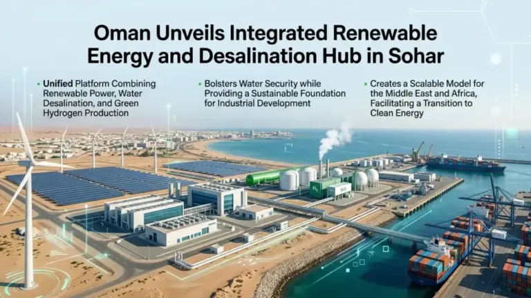 Oman Unveils Integrated Renewable Energy and Desalination Hub in Sohar