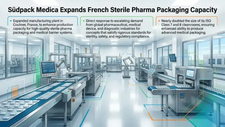 Südpack Medica Expands French Sterile Pharma Packaging Capacity