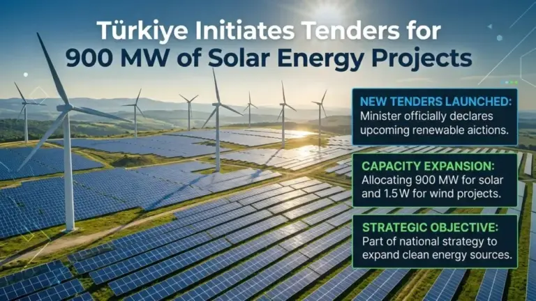 Türkiye Initiates Tenders for 900 MW of Solar Energy Projects