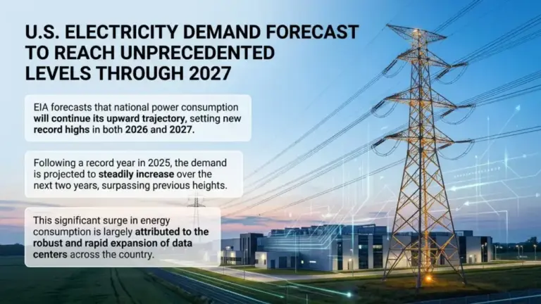 EIA Projects Record U.S. Power Consumption for 2026-2027