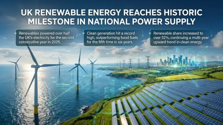 UK Renewable Energy Reaches Historic Milestone in National Power Supply