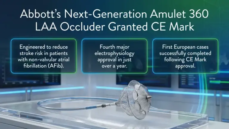 CE Mark Granted to Abbott’s Next-Generation Amulet 360 LAA Occluder
