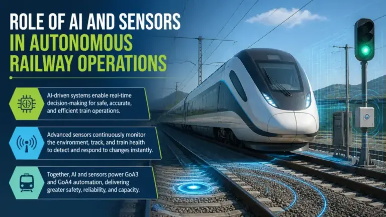 Role of AI and Sensors in Autonomous Railway Operations