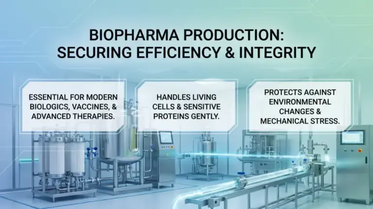 Biopharmaceutical Fluid Handling Systems Improving Process Efficiency and Product Integrity