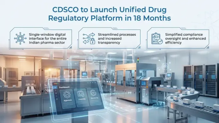 CDSCO to Introduce Integrated Drug Regulatory Platform in 18 Months