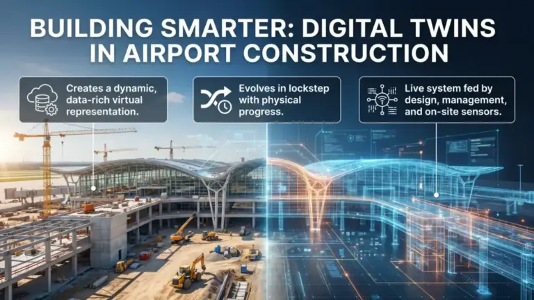 Digital Twin Integration Optimizing Airport Construction Lifecycle