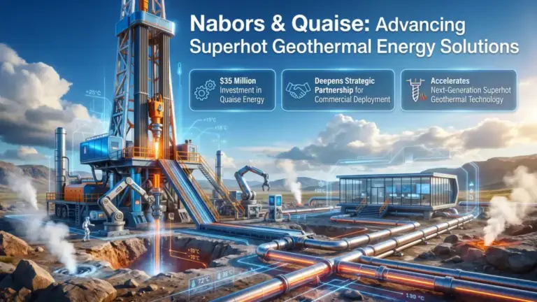 Nabors Industries Completes $35 Million Strategic Equity Investment in Quaise Energy to Advance Superhot Geothermal Drilling