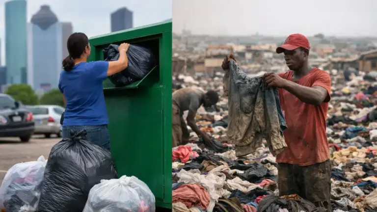 The Global Textile Waste Crisis and Clothing Donations
