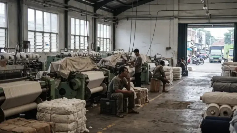 Indonesia’s Textile Industry Runs Far Below Capacity Amid Import Pressure