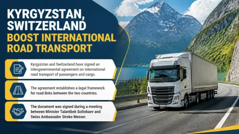 Kyrgyzstan, Switzerland Boost International Road Transport