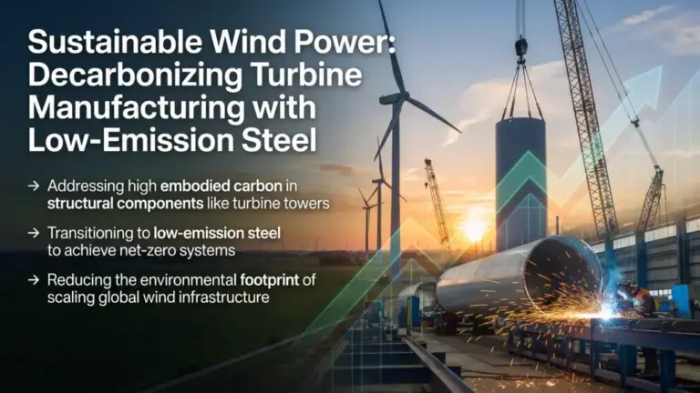 Low-Emission Steel Reducing Wind Turbine Manufacturing Footprints