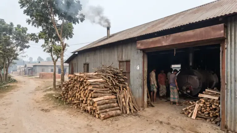 Bangladesh Textile Factories Turn to Firewood as Gas Shortage and Rising Jhut Prices Bite Hard