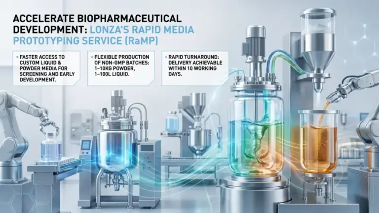 Lonza Launches Rapid Media Prototyping Service to Accelerate Biopharmaceutical Development