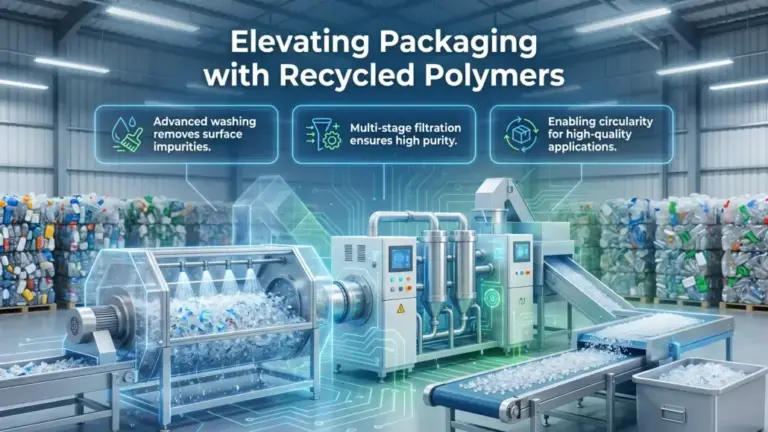 Recycled Polymer Processing Enhancing Packaging Material Quality
