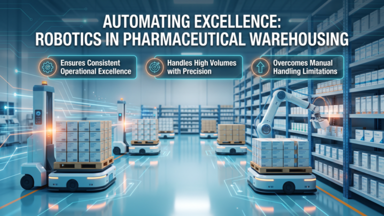 Robotic Material Handling Improving Pharmaceutical Warehouse Productivity