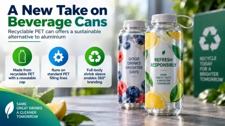 ALPLA and CCL Label Launch Stackable PET Can as a Sustainable Alternative to Aluminium