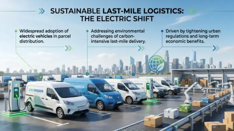Battery-Powered Delivery Fleets Reducing Parcel Distribution Emissions