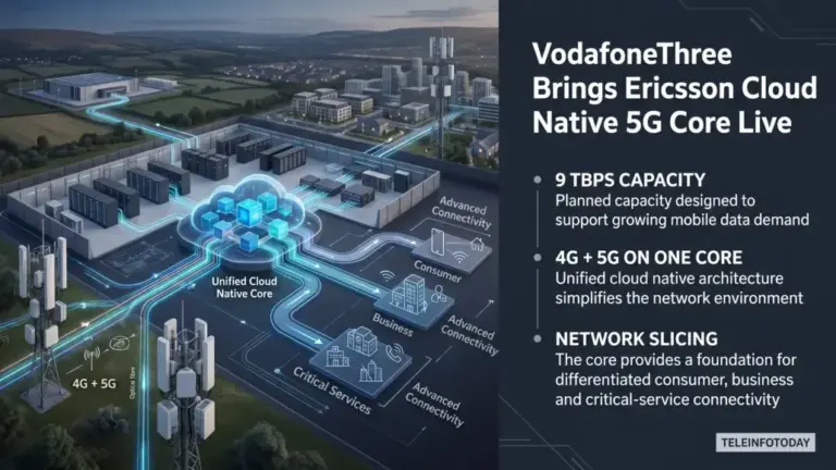 VodafoneThree Brings Ericsson Cloud Native 5G Core Live
