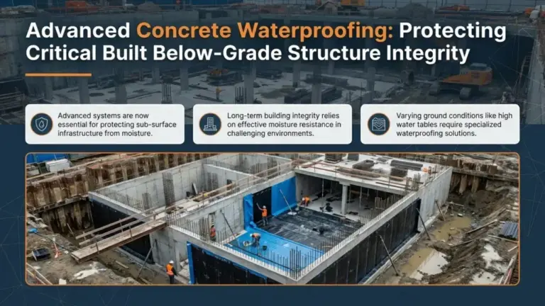 Concrete Waterproofing Systems Improving Below-Grade Structure Protection
