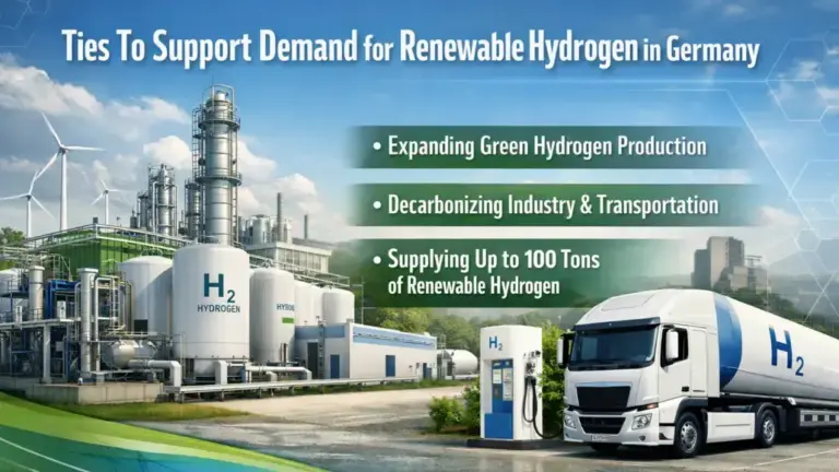 Ties to Support Demand for Renewable Hydrogen in Germany