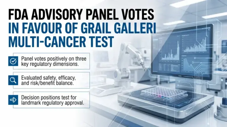 FDA Advisory Panel Votes in Favour of GRAIL Galleri Multi-Cancer Early Detection Test