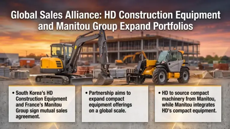HD Construction Equipment and Manitou Group Form Strategic Sales Partnership