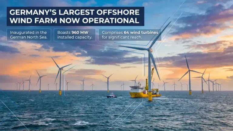 EnBW Opens He Dreiht, Germany’s Largest Offshore Wind Farm at 960 MW
