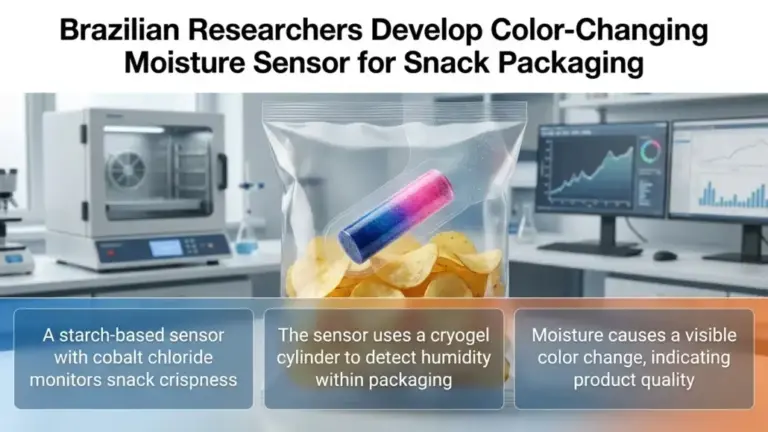 Brazilian Researchers Develop Color-Changing Moisture Sensor for Snack Packaging