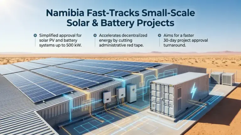 Namibia Implements Streamlined Approvals for Small-Scale Solar and Battery Storage