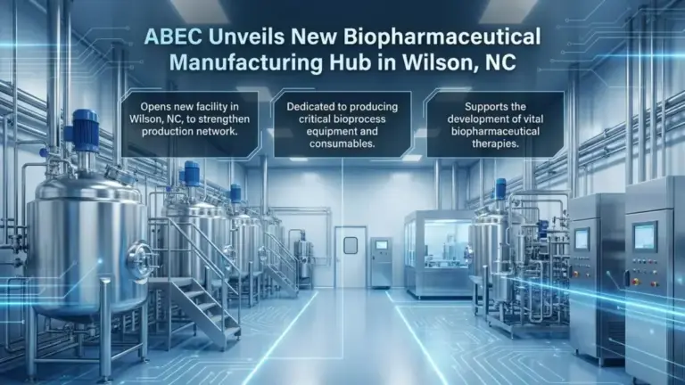 ABEC Opens New Biopharmaceutical Manufacturing Facility in Wilson, North Carolina