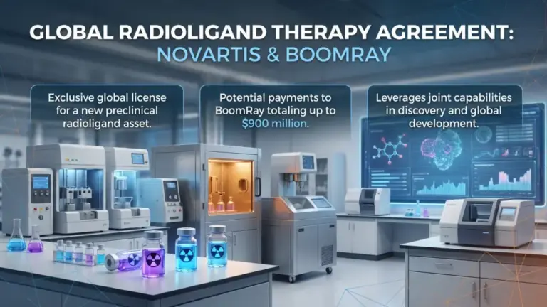 Novartis and BoomRay Enter Global License Agreement for Preclinical Radioligand Therapy Asset