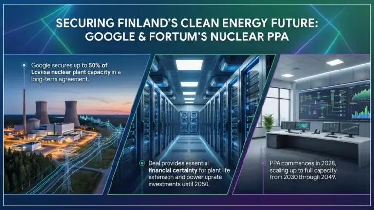 Google and Fortum Sign Nuclear Power Deal for Finland’s Loviisa Plant