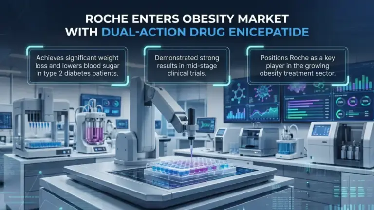 Roche Obesity Drug Enicepatide Delivers 15.5% Weight Loss and Blood Sugar Reduction in Mid-Stage Trial