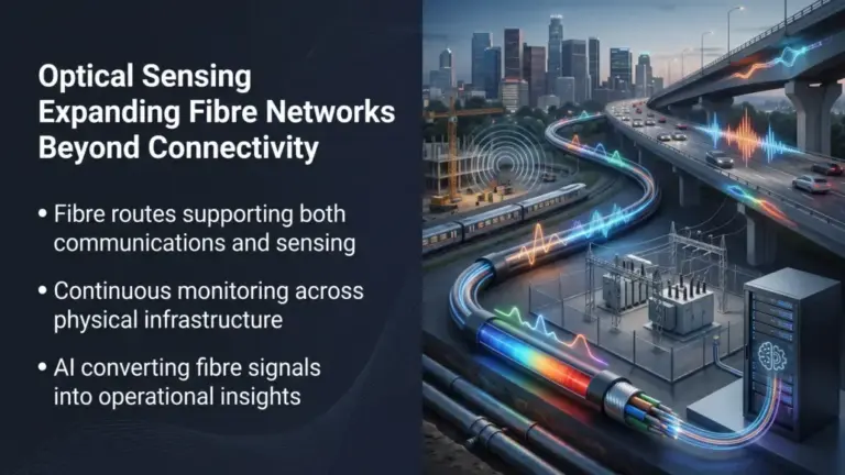 Optical Sensing Expanding Fibre Networks Beyond Connectivity