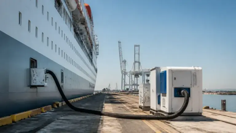 Shore Power for Ships Cutting Vessel Emissions at Ports