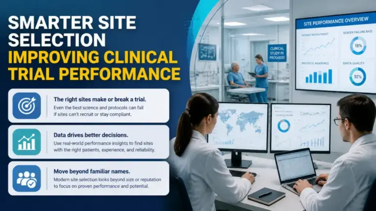 Smarter Site Selection Improving Clinical Trial Performance