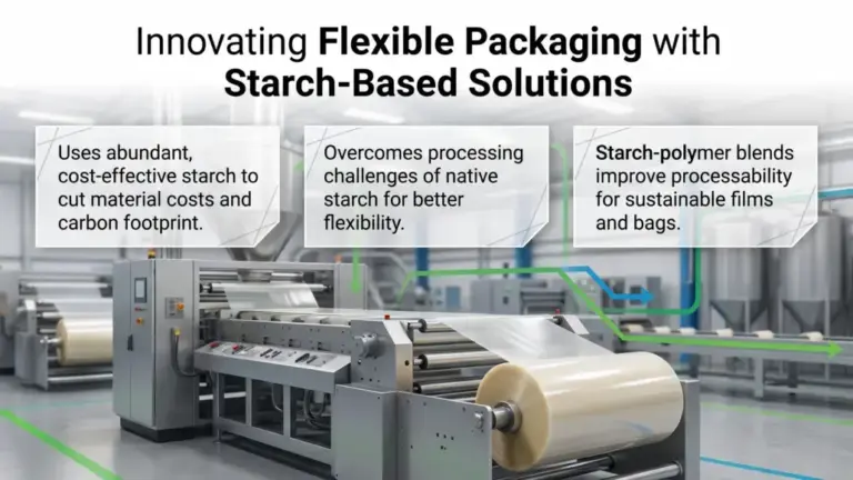 Starch-Polymer Blends Improving Flexible Packaging Processability