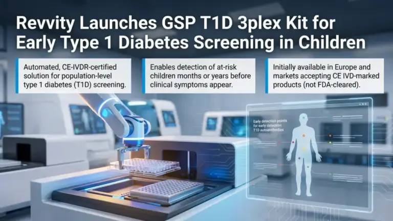 Revvity Launches GSP T1D 3plex Kit for Early Type 1 Diabetes Screening in Children